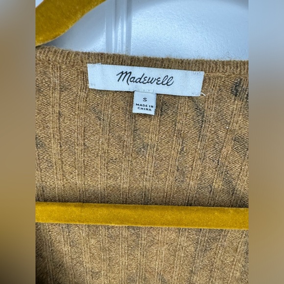 Madewell Tigerized Cameron Ribbed Cardigan Sweater in Coziest Yarn - Picture 4 of 6